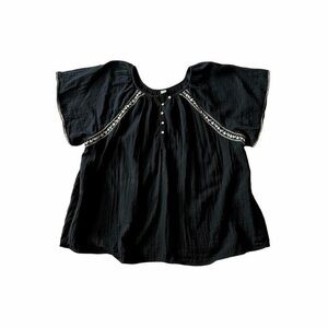 Old Navy Boho Embroidered Flutter Sleeve Top 3X